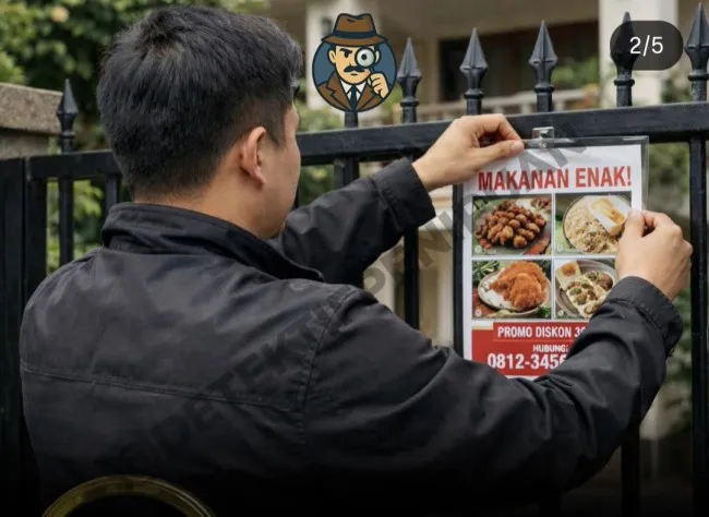 Waspadai Modus Intimidasi: Brosur Terselip di Pagar Rumah