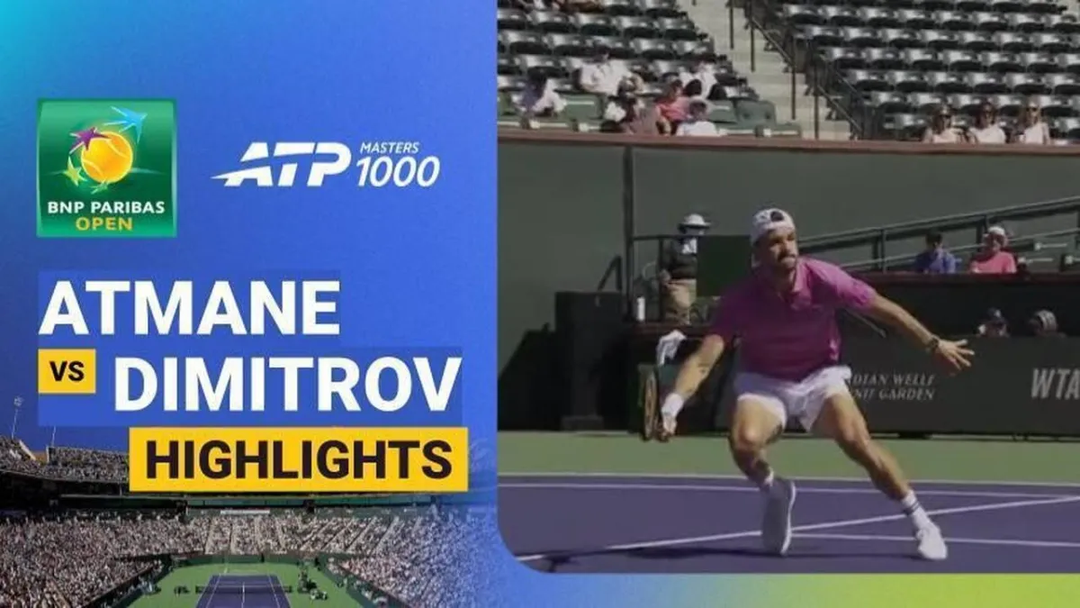 Highlight Pertandingan Terence Atmane vs Grigor Dimitrov di BNP Paribas Open 2026
