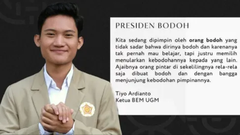 Ketua BEM UGM Tiyo Ardianto: Perjuangan Pendidikan Paket C Menuju Filsafat