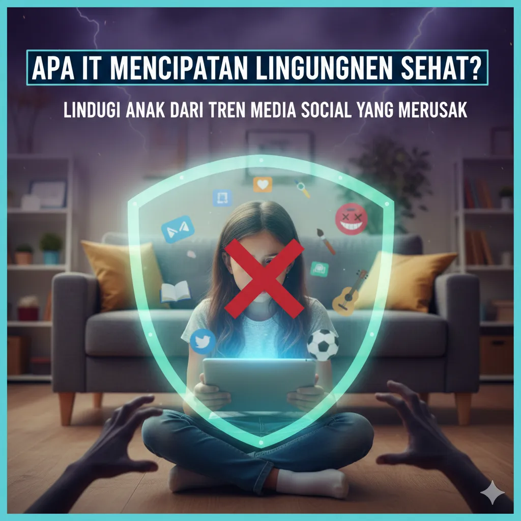 Melindungi Anak dari Dampak Negatif Media Sosial melalui Lingkungan Sehat