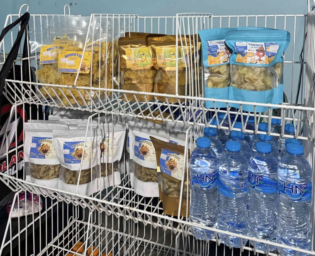 Lapas Kotabaru Perkenalkan Keripik Hasil Karya Warga Binaan di Tenant Kuliner