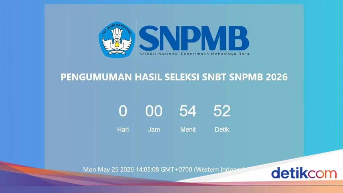 Pengumuman Hasil SNBT 2026 Dimulai Hari Ini Pukul 15.00 WIB
