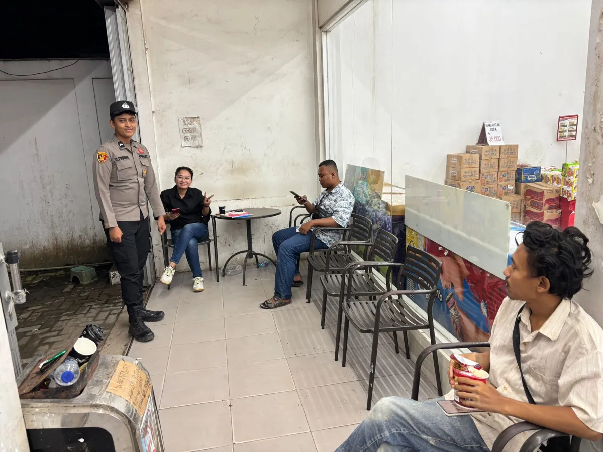 Polsek Sangatta Utara Gelar Patroli Dialogis Malam Hari