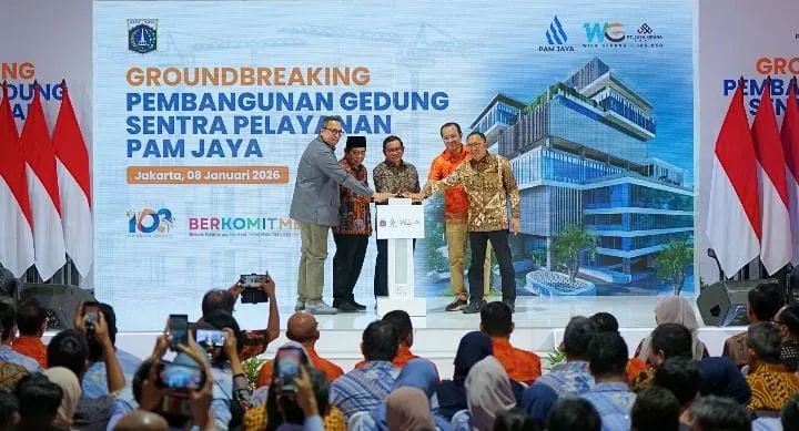 Pembangunan Gedung Sentra Layanan PAM JAYA oleh WEGE dan KSO PT Jaya Kirana Sakti