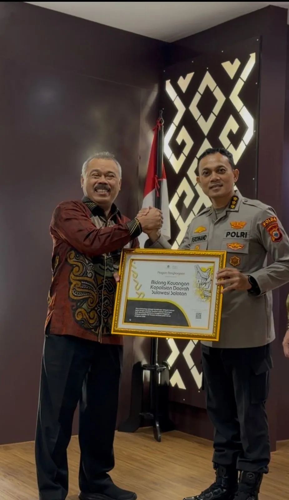Bidkeu Polda Sulsel Dapatkan 4 Penghargaan dari Kementerian Keuangan