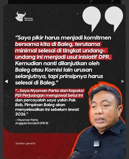 I Nyoman Parta Dorong Segera Disahkannya RUU Perlindungan Pekerja Rumah Tangga