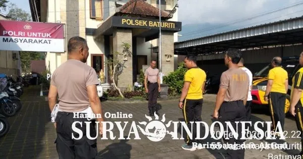 Polsek Baturiti Gelar Apel dan Olahraga Pagi untuk Tingkatkan Kebugaran Anggota