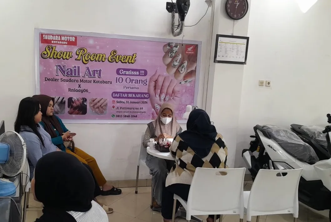 Showroom Honda Kotabaru Hadirkan Event Nail Art untuk Konsumen Perempuan