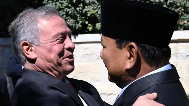 Raja Yordania Apresiasi Komitmen Prabowo untuk Perdamaian Gaza