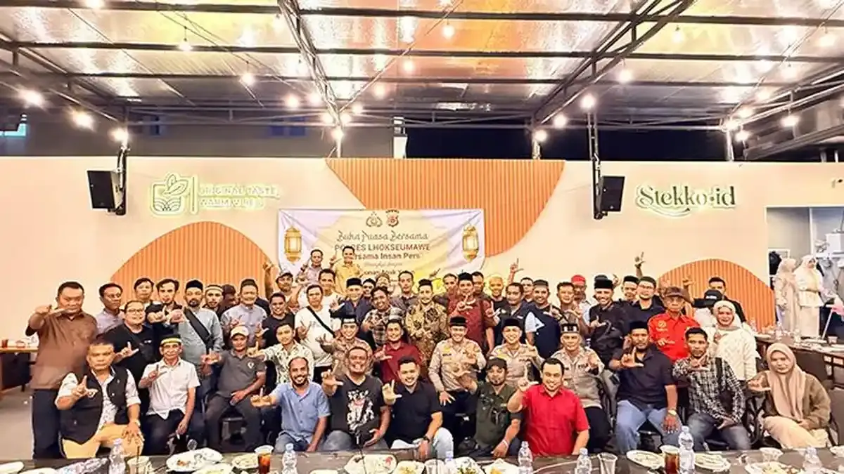 Kapolres Lhokseumawe Gelar Buka Puasa Bersama Insan Pers dan Santuni Anak Yatim