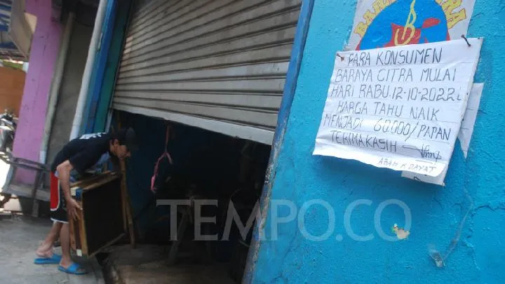 Mogok Produksi di Sentra Tahu Tempe Cibuntu Bandung Akibat Kenaikan Harga Bahan Baku