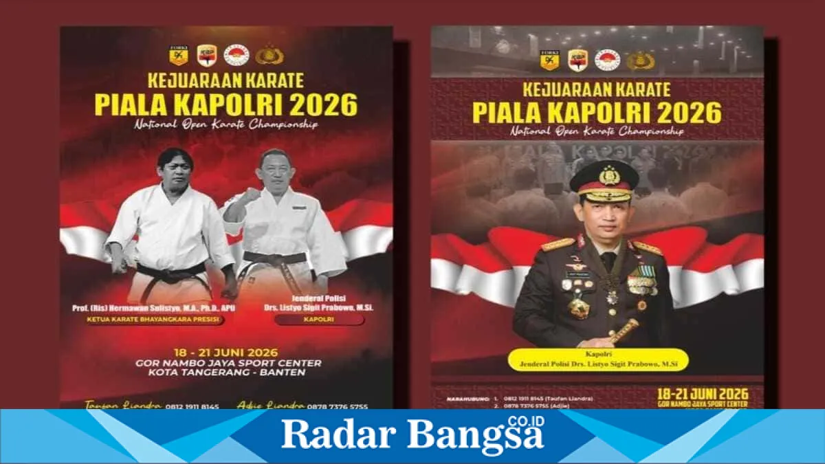 Kejurnas Karate Piala Kapolri 2026 Siap Digelar di Tangerang