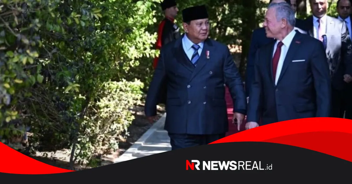 Prabowo Disambut Raja Abdullah II dalam Upacara Kenegaraan di Yordania