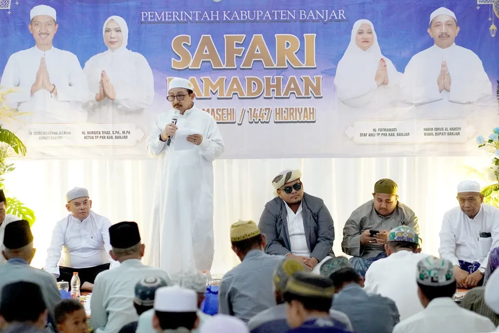 Wabup Banjar Ajak Masyarakat Jaga Infrastruktur dalam Safari Ramadan
