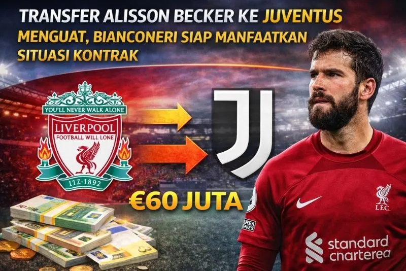 Juventus Siap Rekrut Alisson Becker Jelang Bursa Transfer