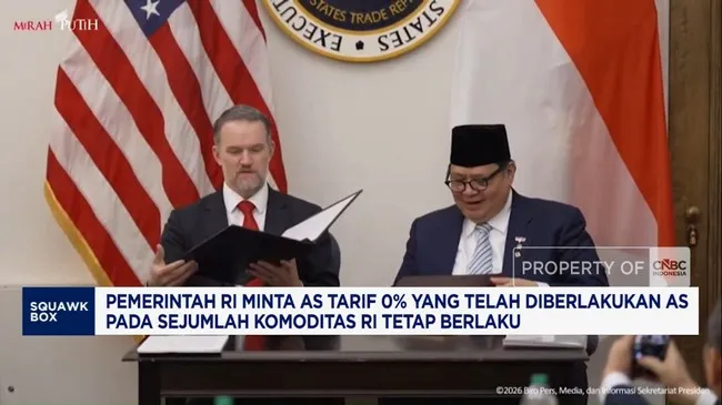Indonesia Desak AS Pertahankan Tarif Impor Nol Persen untuk Produk Unggulan