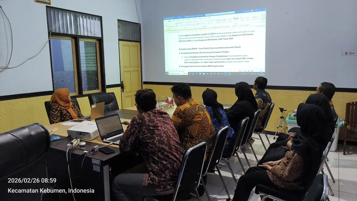 Bawaslu Kebumen Gelar Kelas Hukum untuk Evaluasi Pengawasan Data Parpol