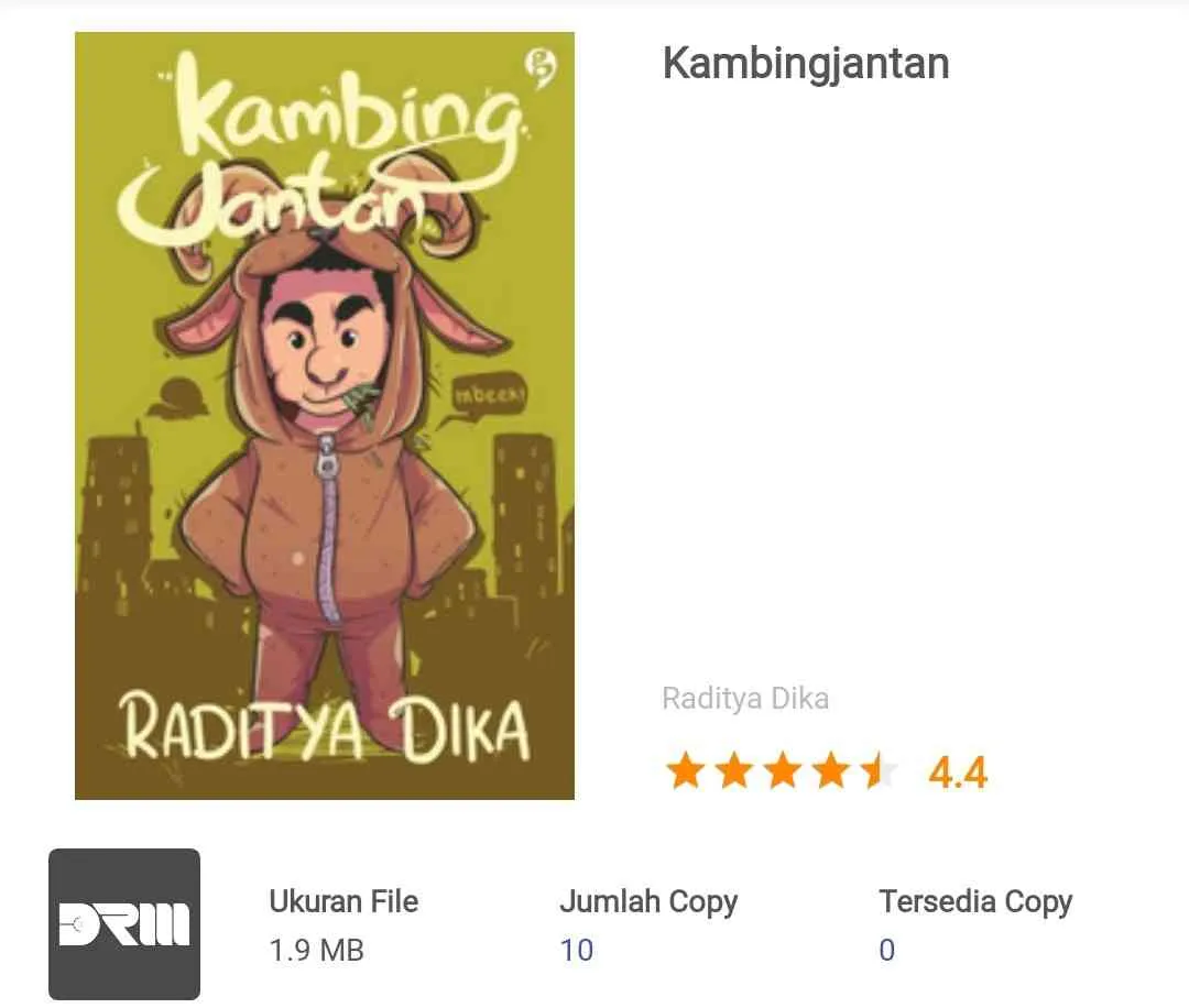 Kambing Jantan: Sebuah Catatan Harian Pelajar oleh Raditya Dika