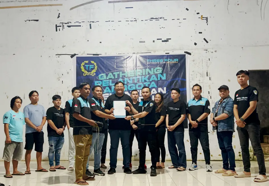 Three Four Automoto Club Indonesia Lantik Pengurus Baru untuk Periode 2026-2027