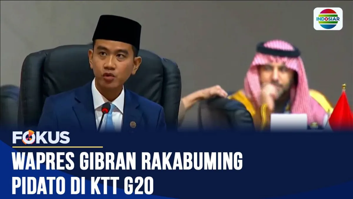Wapres Gibran Rakabuming Berpidato di KTT G20