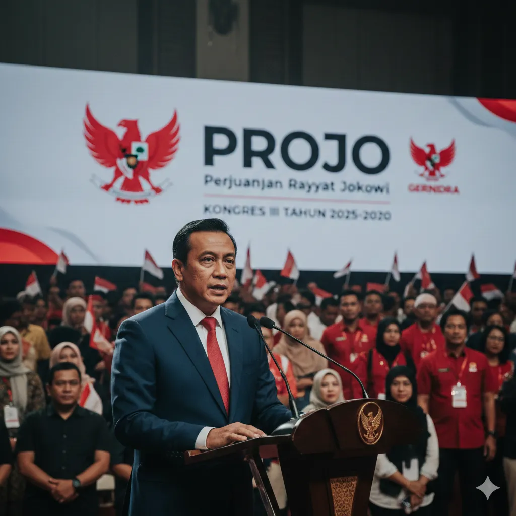 Budi Ari Gabung Gerindra, Projo Ganti Logo: Transformasi Politik Menuju Prabowo