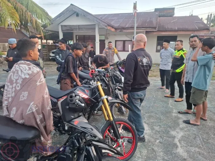 Polres Nagan Raya Sita 24 Motor dalam Operasi Balap Liar