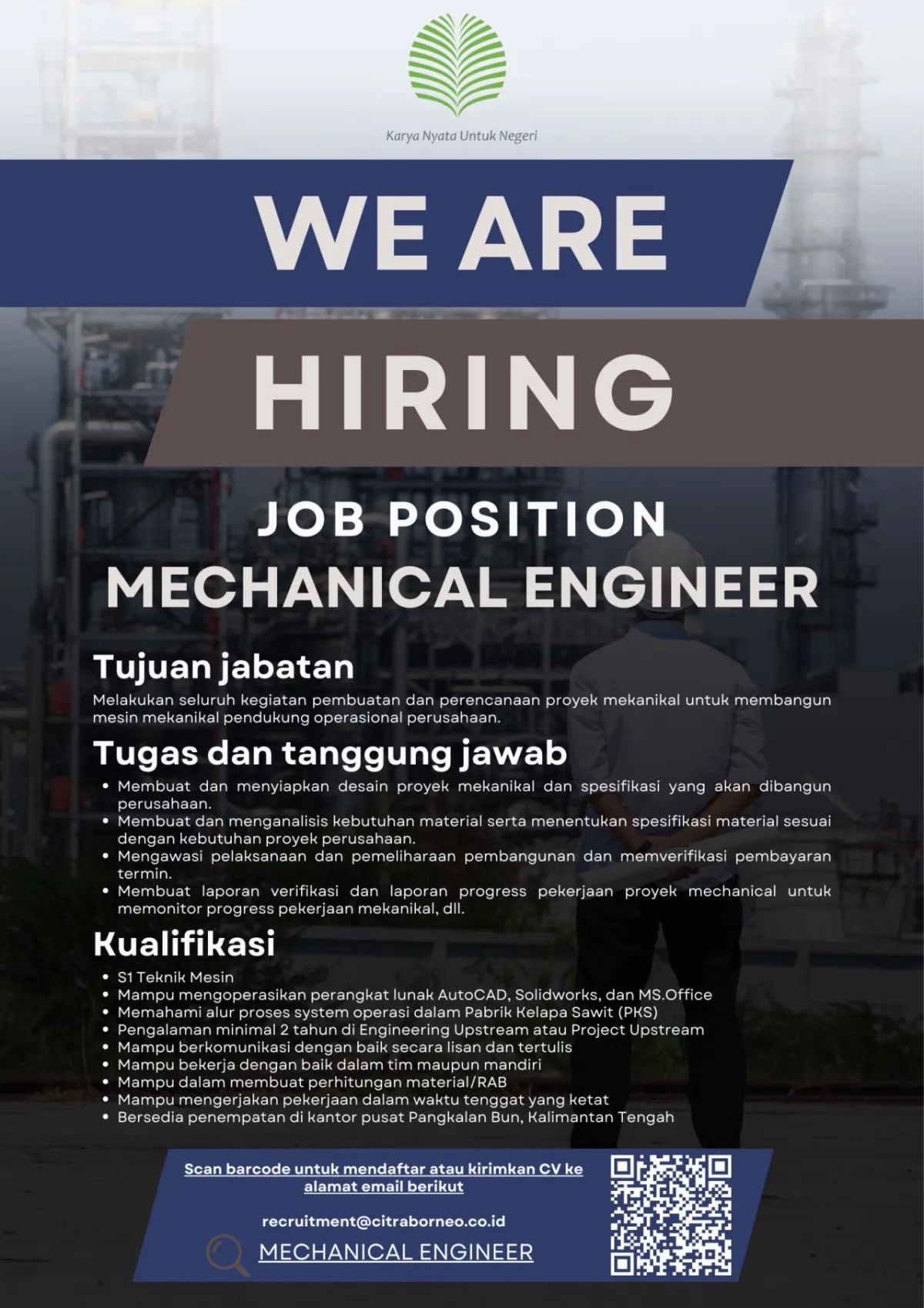 Peluang Karier Mechanical Engineer di CBI Group