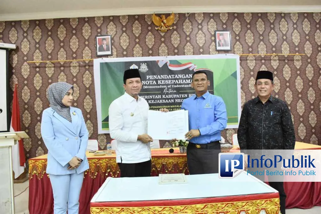 Kejari dan Pemkab Bireuen Tandatangani MoU Bidang Perdata
