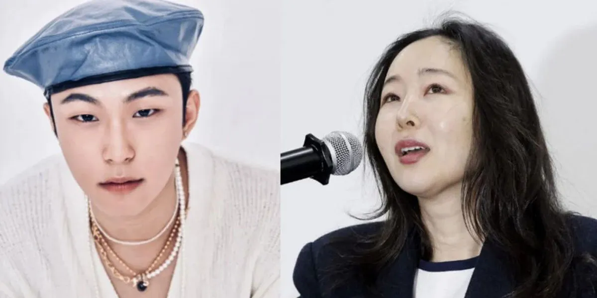 BLACK.Q Temani Min Hee Jin Rayakan Kemenangan di Konferensi Pers