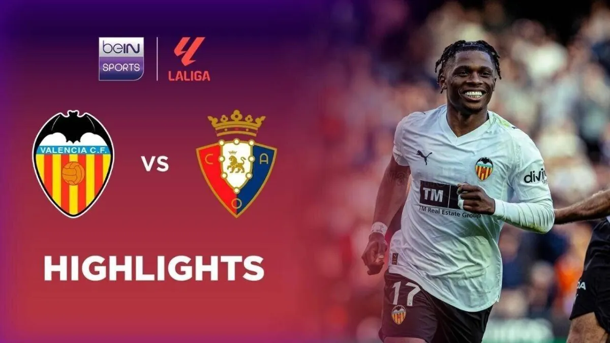 Sorotan Pertandingan Valencia vs Osasuna di LaLiga 2025/26