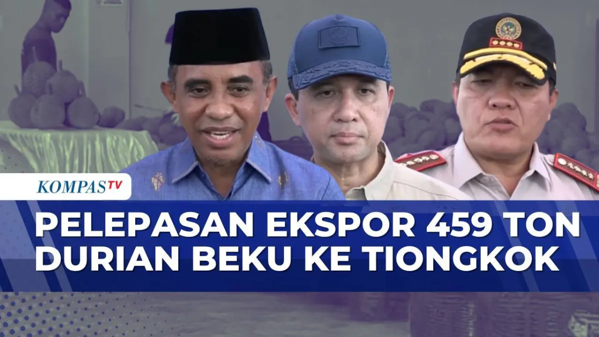 Palu Kembali Ekspor 459 Ton Durian Beku ke Tiongkok