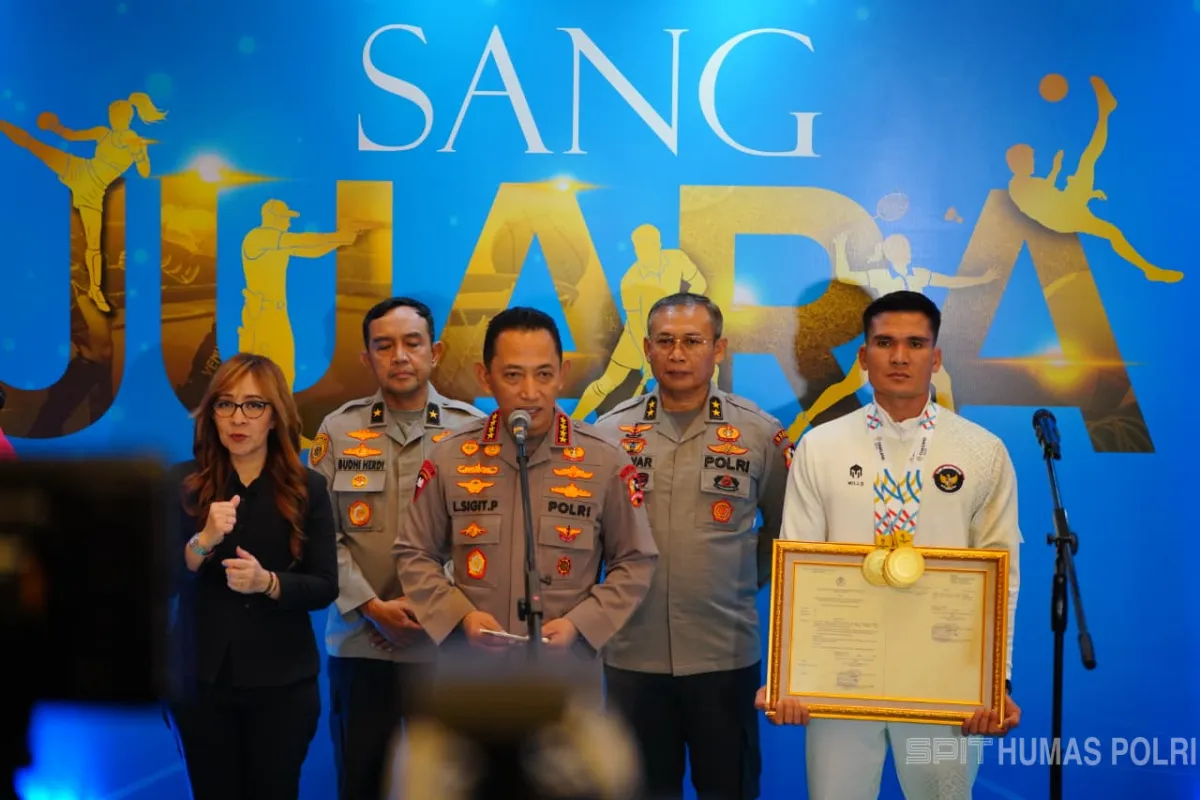 Kapolri Berikan Penghargaan kepada Atlet Polri Berprestasi di SEA Games 2025