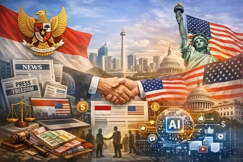 AMSI Peringatkan Risiko Perjanjian Dagang RI-AS bagi Kedaulatan Media Nasional