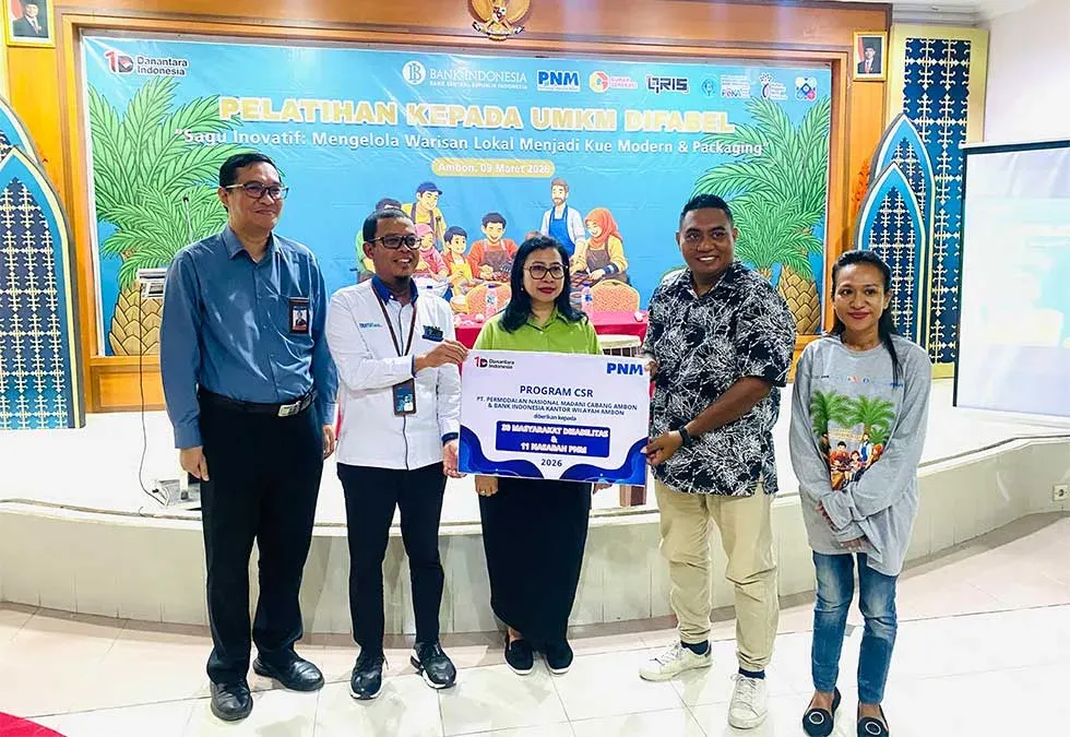 PNM dan Bank Indonesia Dorong Kemandirian Ekonomi Difabel Lewat Olahan Sagu