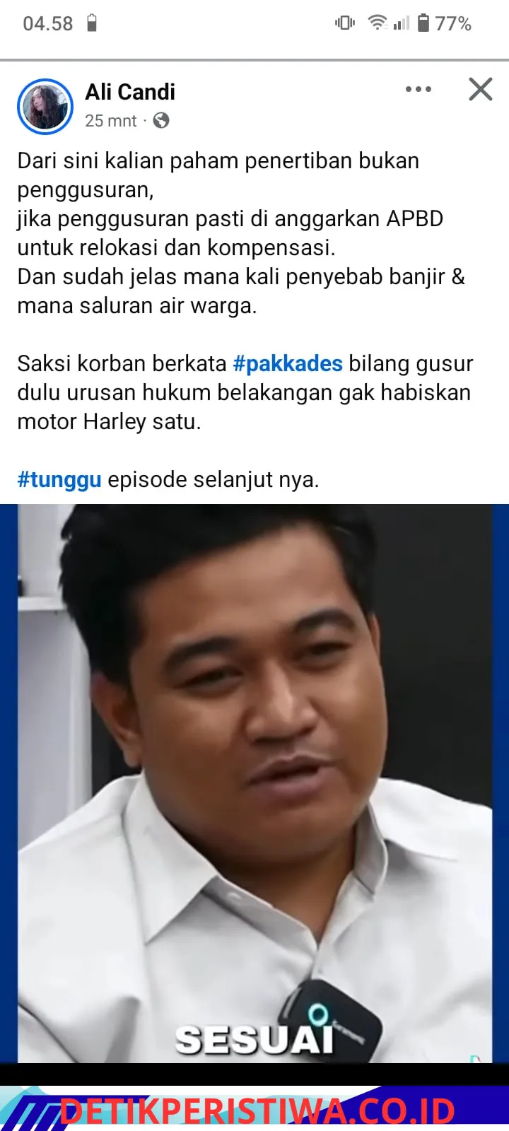 Kontroversi Pembongkaran Lapak Semambung: Isu Keterkaitan dengan Harley Davidson Muncul