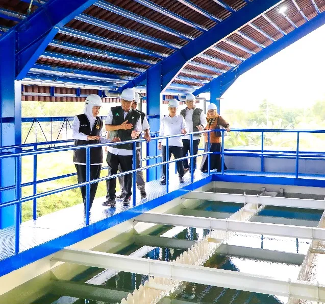 Kapasitas Instalasi Pengolahan Air SPAM Mojolagres Meningkat Menjadi 300 Liter per Detik