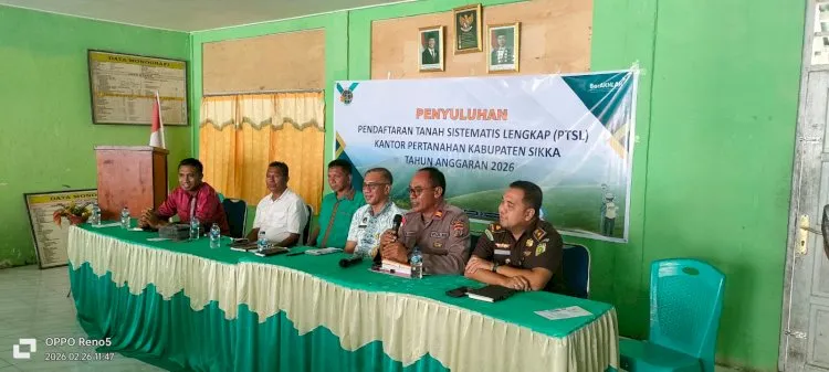 Kapolsek Nelle Dukung Pendaftaran Tanah Sistematis Lengkap di Sikka