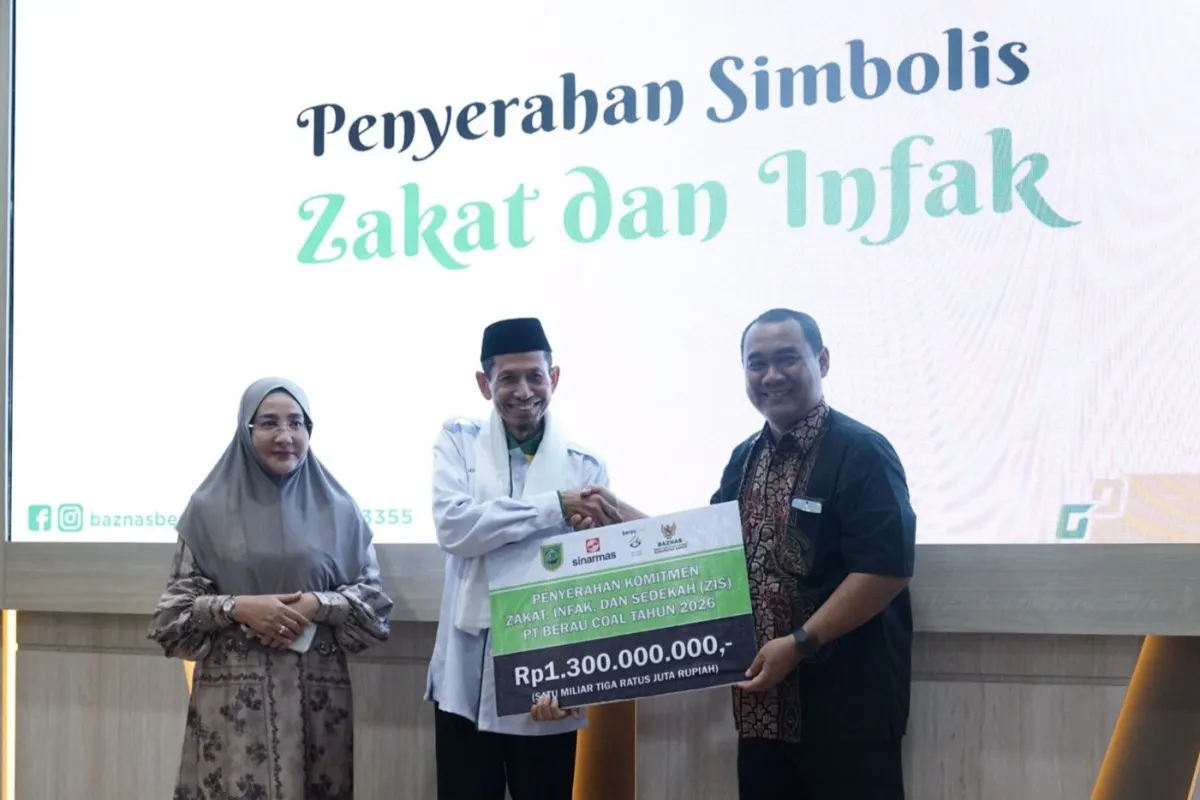 PT Berau Coal Salurkan Zakat Rp2 Miliar untuk Pembangunan Sosial di Berau