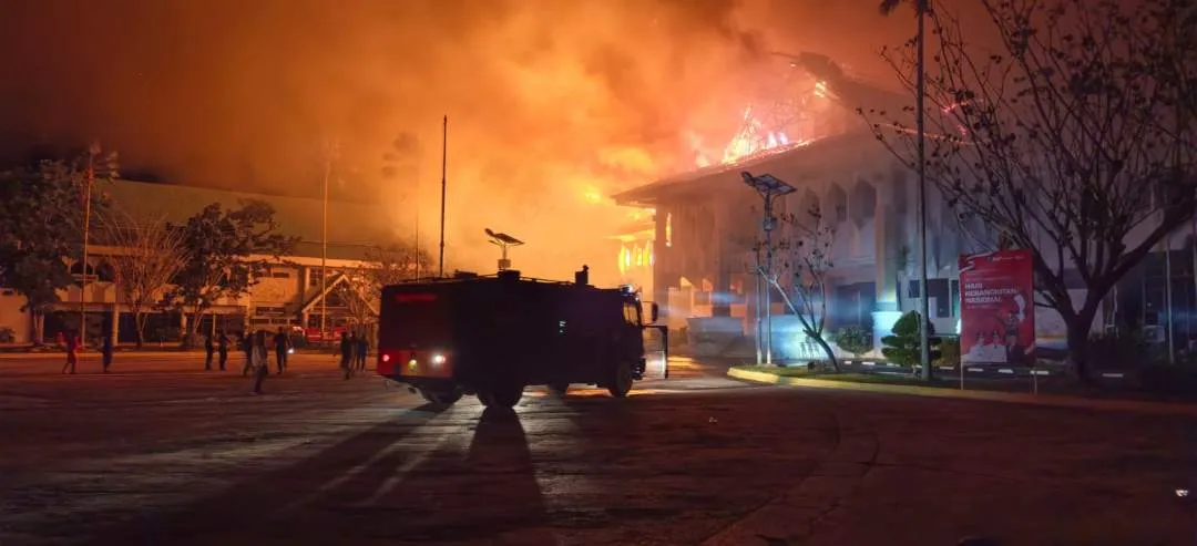 Kantor Bupati Bulungan Terbakar, Ruang Utama Pemerintahan Hangus