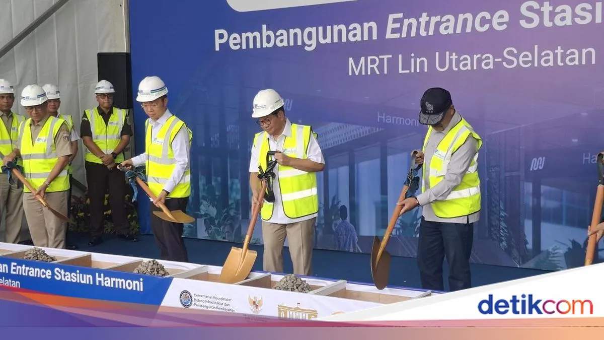 Pembangunan Gerbang Stasiun MRT Harmoni Dimulai, Diharapkan Jadi Pusat TOD Ramai di Jakarta