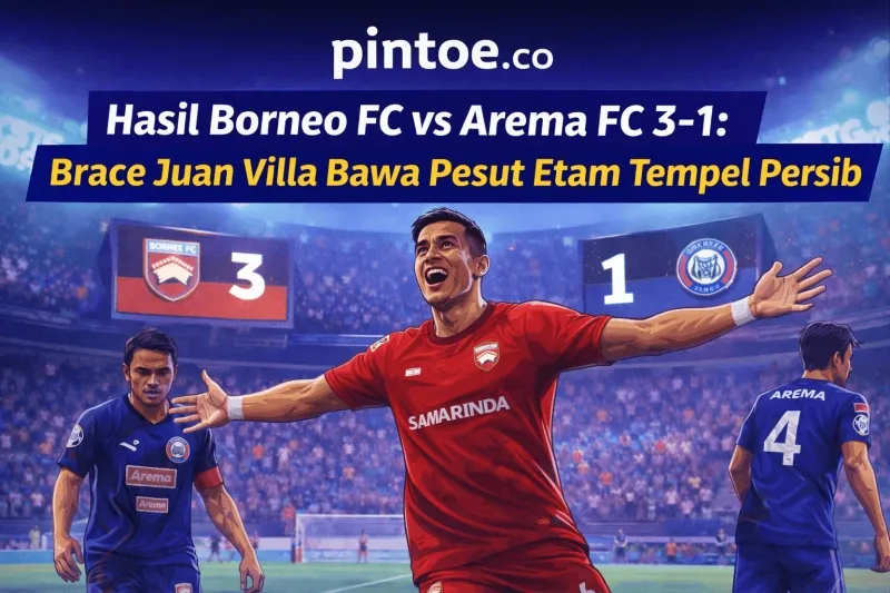 Borneo FC Kalahkan Arema FC 3-1, Dekatkan Diri ke Puncak Klasemen