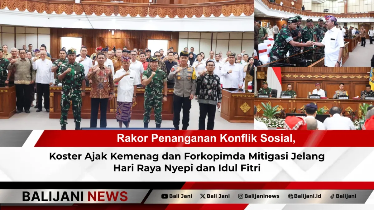 Rakor Mitigasi Konflik Sosial Jelang Nyepi dan Idul Fitri di Bali