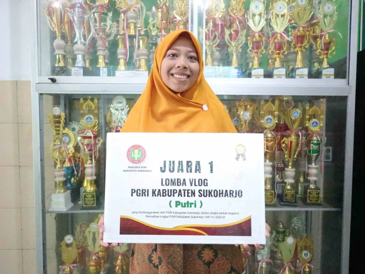 Guru SD Muhammadiyah Palur Raih Juara 1 Lomba Vlog PGRI Sukoharjo