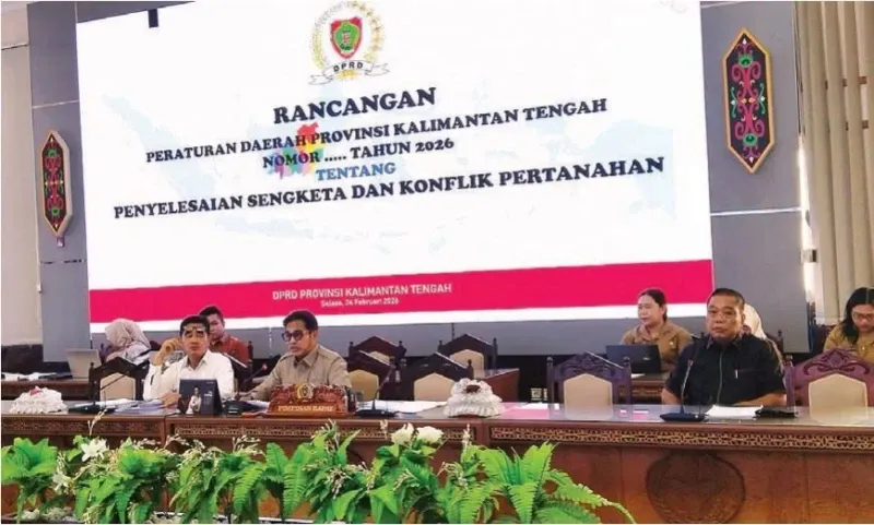 DPRD Kalteng Diskusikan Raperda untuk Atasi Konflik Pertanahan