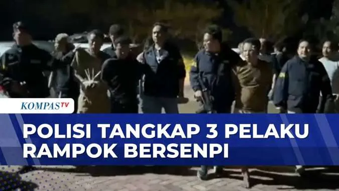 Tiga Pelaku Rampok Bersenpi di Lampung Ditangkap Setelah Sebulan Buron
