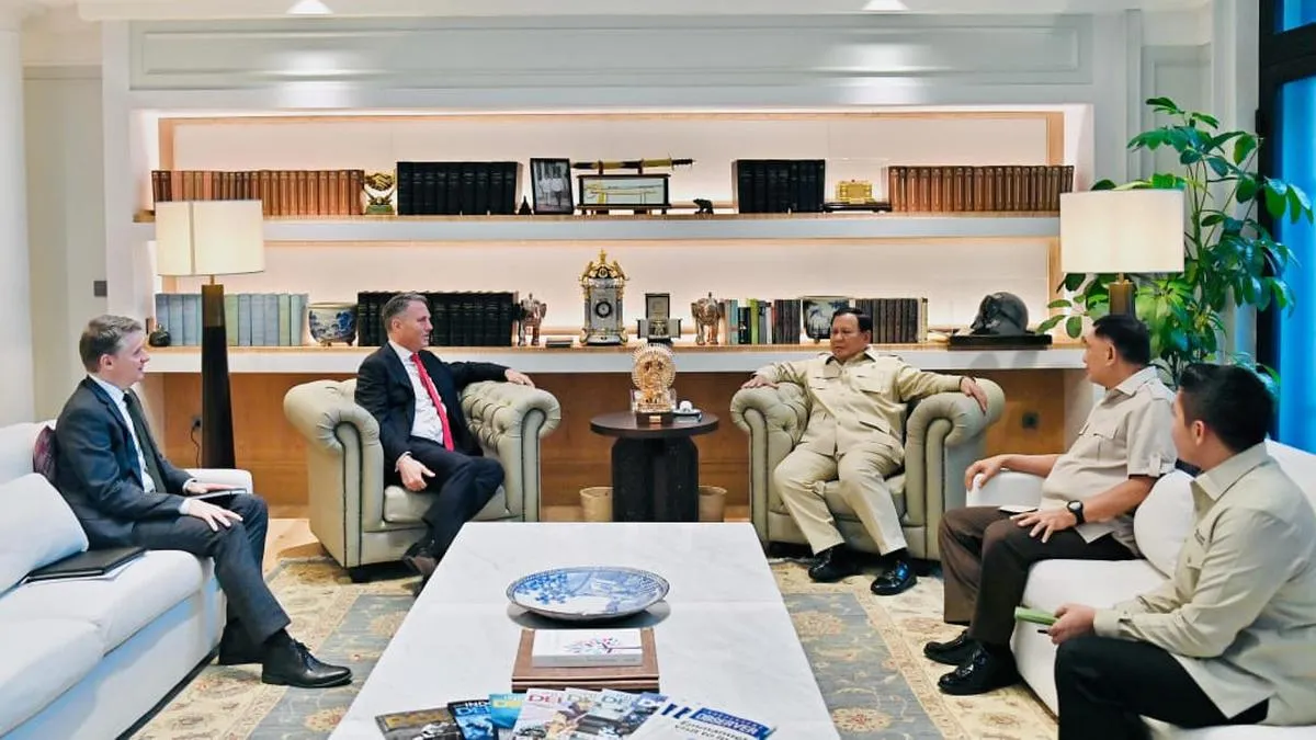 Prabowo dan Wakil PM Australia Bahas Isu Strategis di Jakarta