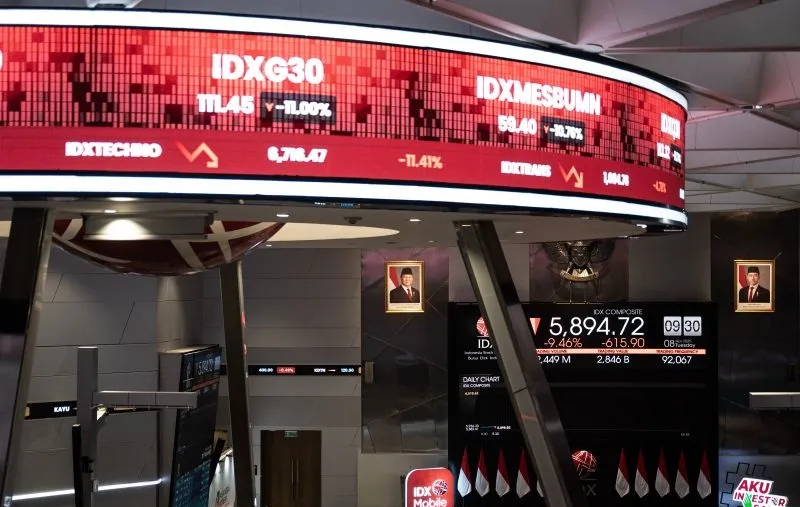 IHSG Tertekan oleh Kekhawatiran Tarif AS, Ditutup Melemah 1,05%