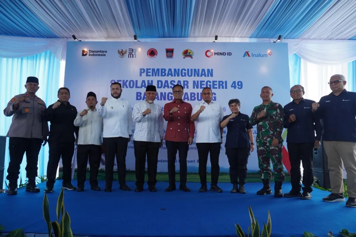 Pemulihan Pendidikan dan Kesehatan Pascabencana di Sumbar Dipercepat oleh Inalum dan Danantara