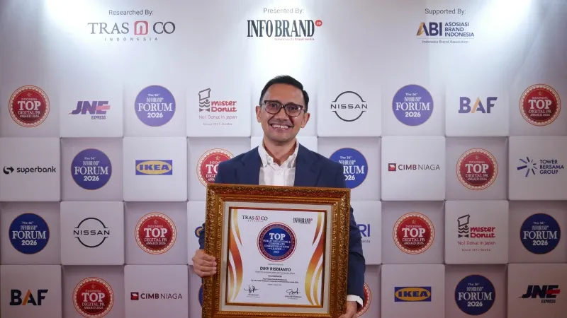 Diky Risbianto Raih Penghargaan Top 100 Pemimpin Komunikasi Korporasi 2026