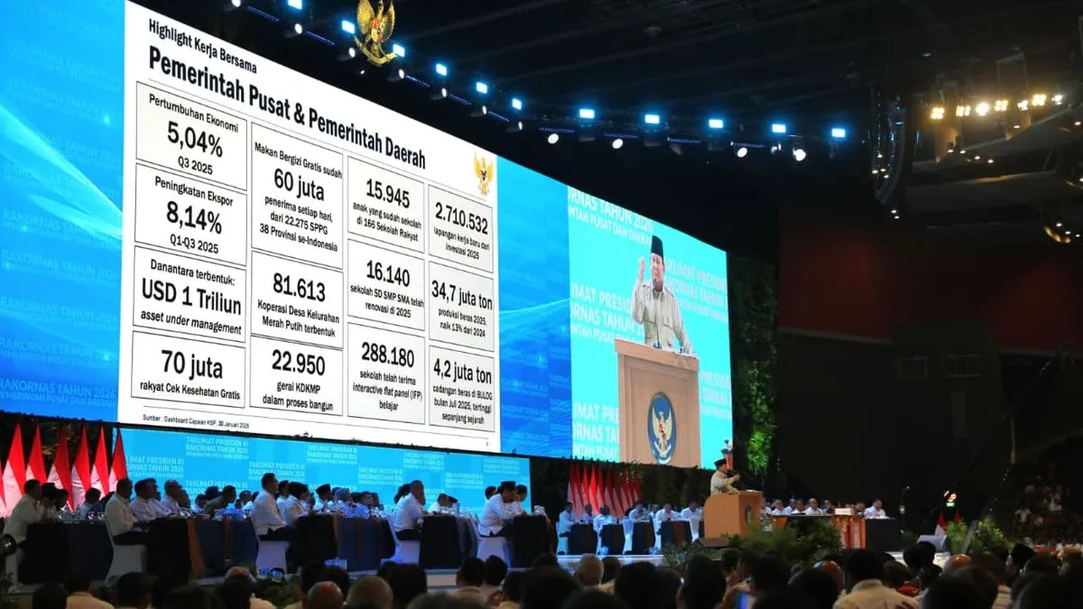 Forkopimda Cilacap Hadiri Rakornas Nasional, Prabowo Tekankan Sinergi Pusat-Daerah